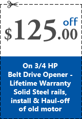 Belt drive opener